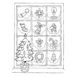 Dibujo para colorear: Navidad (Fiestas y ocasiones especiales) #54946 - Dibujos para Colorear e Imprimir Gratis