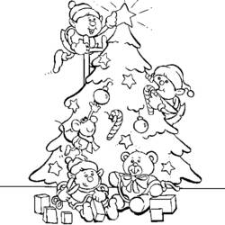 Dibujo para colorear: Navidad (Fiestas y ocasiones especiales) #54967 - Dibujos para Colorear e Imprimir Gratis