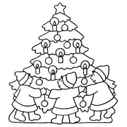 Dibujo para colorear: Navidad (Fiestas y ocasiones especiales) #54984 - Dibujos para Colorear e Imprimir Gratis