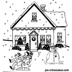Dibujo para colorear: Navidad (Fiestas y ocasiones especiales) #55091 - Dibujos para Colorear e Imprimir Gratis