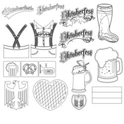 Dibujo para colorear: Oktoberfest (Fiestas y ocasiones especiales) #59387 - Dibujos para colorear