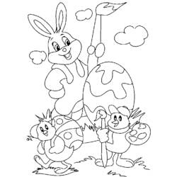 Dibujo para colorear: Pascua (Fiestas y ocasiones especiales) #54374 - Dibujos para Colorear e Imprimir Gratis