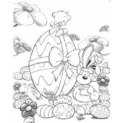 Dibujo para colorear: Pascua (Fiestas y ocasiones especiales) #54400 - Dibujos para colorear