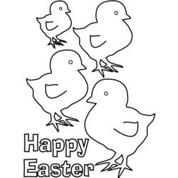 Dibujo para colorear: Pascua (Fiestas y ocasiones especiales) #54605 - Dibujos para Colorear e Imprimir Gratis
