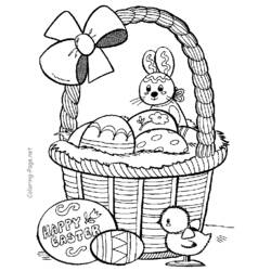 Dibujo para colorear: Pascua (Fiestas y ocasiones especiales) #54615 - Dibujos para Colorear e Imprimir Gratis