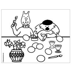 Dibujo para colorear: Pascua (Fiestas y ocasiones especiales) #54641 - Dibujos para Colorear e Imprimir Gratis