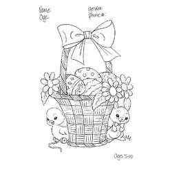 Dibujo para colorear: Pascua (Fiestas y ocasiones especiales) #54665 - Dibujos para colorear