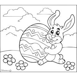 Dibujo para colorear: Pascua (Fiestas y ocasiones especiales) #54669 - Dibujos para colorear