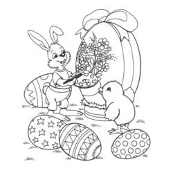 Dibujo para colorear: Pascua (Fiestas y ocasiones especiales) #54716 - Dibujos para Colorear e Imprimir Gratis