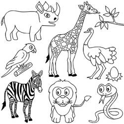 Dibujo para colorear: África (Geografía y Lugares) #193735 - Dibujos para Colorear e Imprimir Gratis