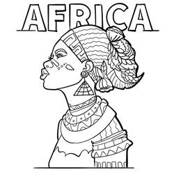 Dibujo para colorear: África (Geografía y Lugares) #193740 - Dibujos para Colorear e Imprimir Gratis