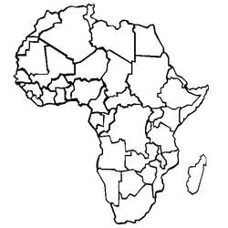 Dibujo para colorear: África (Geografía y Lugares) #193752 - Dibujos para Colorear e Imprimir Gratis