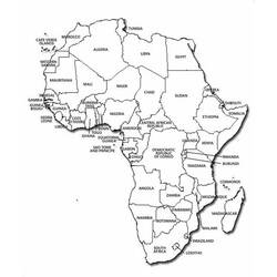 Dibujo para colorear: África (Geografía y Lugares) #193753 - Dibujos para Colorear e Imprimir Gratis