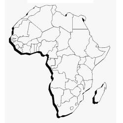 Dibujo para colorear: África (Geografía y Lugares) #193754 - Dibujos para Colorear e Imprimir Gratis