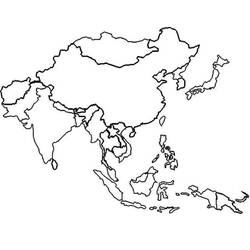 Dibujos para colorear: Asia - Dibujos para Colorear e Imprimir Gratis