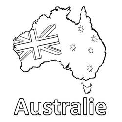 Dibujo para colorear: Australia (Geografía y Lugares) #184047 - Dibujos para Colorear e Imprimir Gratis
