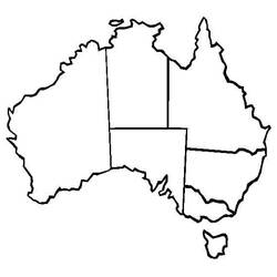 Dibujo para colorear: Australia (Geografía y Lugares) #184049 - Dibujos para Colorear e Imprimir Gratis