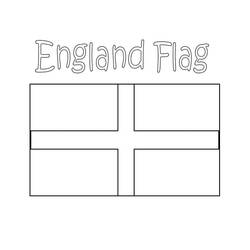Dibujo para colorear: Bandera de Inglaterra (Geografía y Lugares) #192289 - Dibujos para Colorear e Imprimir Gratis