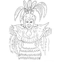 Dibujos para colorear: Brasil - Dibujos para Colorear e Imprimir Gratis