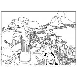 Dibujo para colorear: Brasil (Geografía y Lugares) #184007 - Dibujos para Colorear e Imprimir Gratis