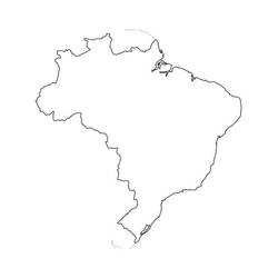 Dibujo para colorear: Brasil (Geografía y Lugares) #184016 - Dibujos para Colorear e Imprimir Gratis