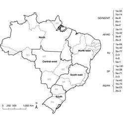 Dibujo para colorear: Brasil (Geografía y Lugares) #184017 - Dibujos para Colorear e Imprimir Gratis