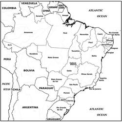 Dibujo para colorear: Brasil (Geografía y Lugares) #184018 - Dibujos para Colorear e Imprimir Gratis