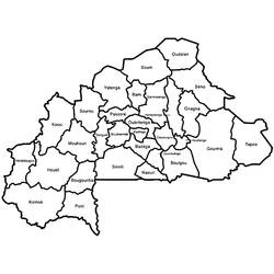 Dibujo para colorear: Burkina Faso (Geografía y Lugares) #191667 - Dibujos para Colorear e Imprimir Gratis
