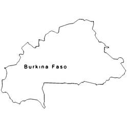 Dibujo para colorear: Burkina Faso (Geografía y Lugares) #191669 - Dibujos para Colorear e Imprimir Gratis