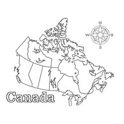 Dibujo para colorear: Canadá (Geografía y Lugares) #183827 - Dibujos para Colorear e Imprimir Gratis