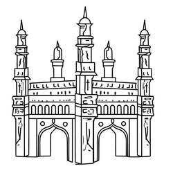 Dibujo para colorear: India (Geografía y Lugares) #183985 - Dibujos para Colorear e Imprimir Gratis
