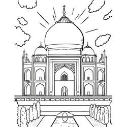 Dibujo para colorear: India (Geografía y Lugares) #183986 - Dibujos para Colorear e Imprimir Gratis