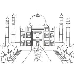 Dibujo para colorear: India (Geografía y Lugares) #183989 - Dibujos para Colorear e Imprimir Gratis