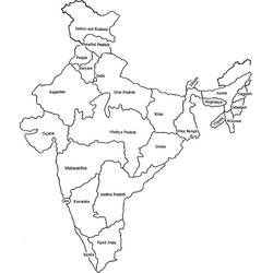 Dibujo para colorear: India (Geografía y Lugares) #183992 - Dibujos para Colorear e Imprimir Gratis