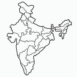 Dibujo para colorear: India (Geografía y Lugares) #183994 - Dibujos para Colorear e Imprimir Gratis