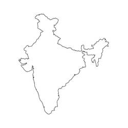 Dibujo para colorear: India (Geografía y Lugares) #183995 - Dibujos para Colorear e Imprimir Gratis