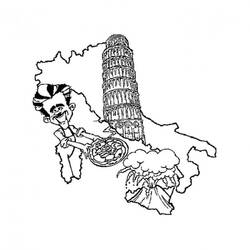 Dibujo para colorear: Italia (Geografía y Lugares) #180517 - Dibujos para Colorear e Imprimir Gratis