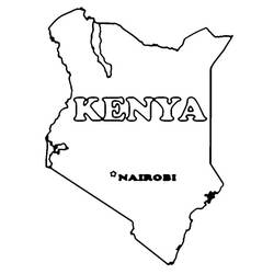 Dibujo para colorear: Kenia (Geografía y Lugares) #190685 - Dibujos para Colorear e Imprimir Gratis