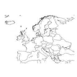 Dibujo para colorear: Mapa de Europa (Geografía y Lugares) #179886 - Dibujos para Colorear e Imprimir Gratis