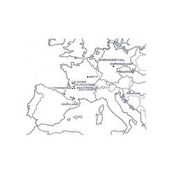 Dibujo para colorear: Mapa de Europa (Geografía y Lugares) #179888 - Dibujos para Colorear e Imprimir Gratis