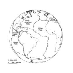 Dibujo para colorear: Mapa del Mundo (Geografía y Lugares) #179913 - Dibujos para Colorear e Imprimir Gratis
