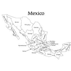 Dibujo para colorear: México (Geografía y Lugares) #184025 - Dibujos para Colorear e Imprimir Gratis