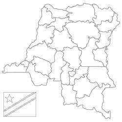 Dibujos para colorear: República Democrática del Congo - Dibujos para Colorear e Imprimir Gratis