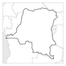 Dibujo para colorear: República Democrática del Congo (Geografía y Lugares) #193379 - Dibujos para Colorear e Imprimir Gratis