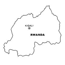 Dibujo para colorear: Ruanda (Geografía y Lugares) #191717 - Dibujos para Colorear e Imprimir Gratis