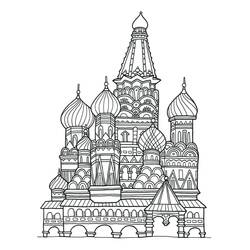 Dibujo para colorear: Rusia (Geografía y Lugares) #192548 - Dibujos para Colorear e Imprimir Gratis