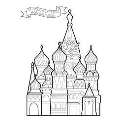 Dibujo para colorear: Rusia (Geografía y Lugares) #192550 - Dibujos para Colorear e Imprimir Gratis