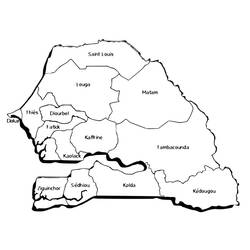 Dibujo para colorear: Senegal (Geografía y Lugares) #190700 - Dibujos para Colorear e Imprimir Gratis