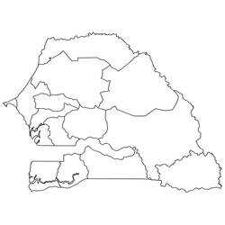 Dibujo para colorear: Senegal (Geografía y Lugares) #190701 - Dibujos para Colorear e Imprimir Gratis
