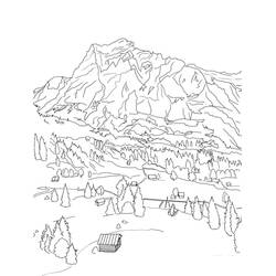 Dibujos para colorear: Suiza - Dibujos para Colorear e Imprimir Gratis